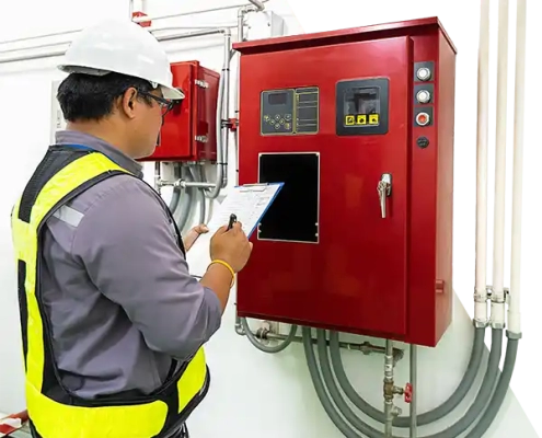 notifier testing and inspecting Progressive Technoogies