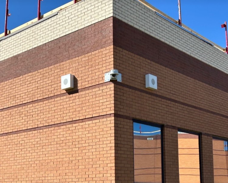 Exterior camera and speaker install